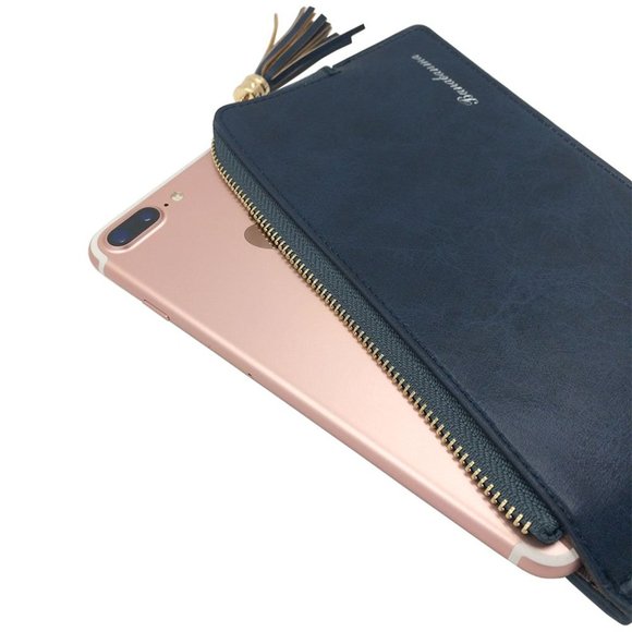 ✨✨BRAND NEW Womens RFID Bifold Phone Wallet Cards Organizer - Picture 4 of 5